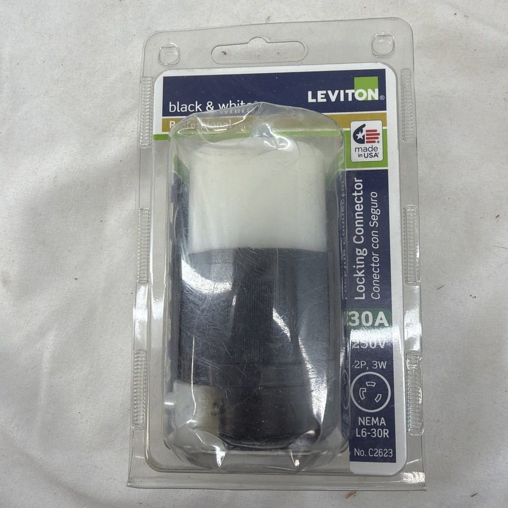 Leviton 30 Amp, 250 Volt, NEMA L6-30R, 2P, 3W Plug